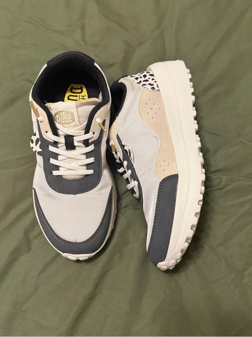 Hey Dude Women's Ivory Sneakers